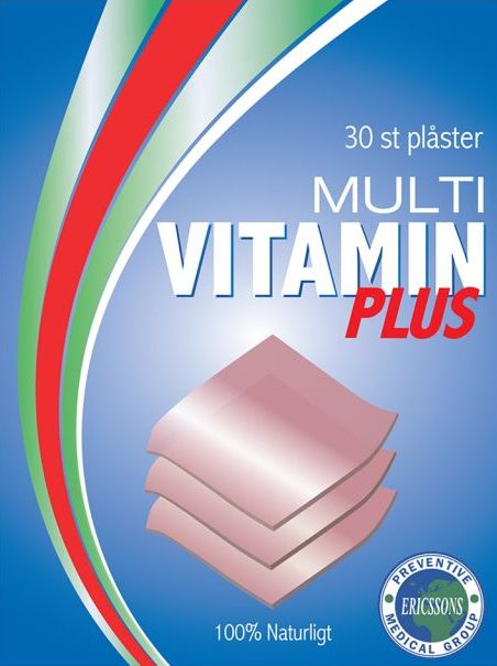 Transdermalt plåster fullt med multivitaminer och antioxidanter