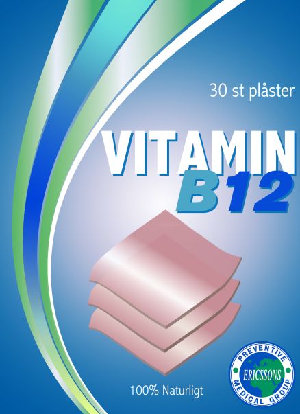 Transdermalt plåster med vitamin B12 methylcobalamin